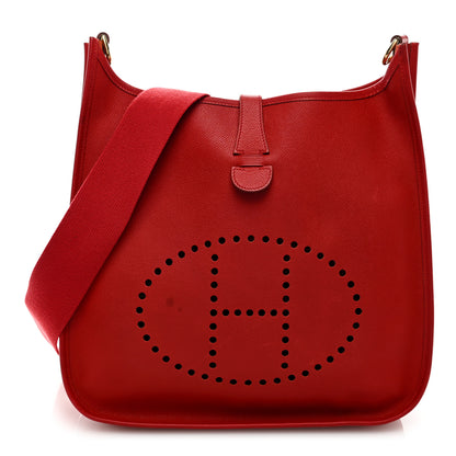 Hermes Courchevel Evelyne GM Rouge Vif 1 of 13