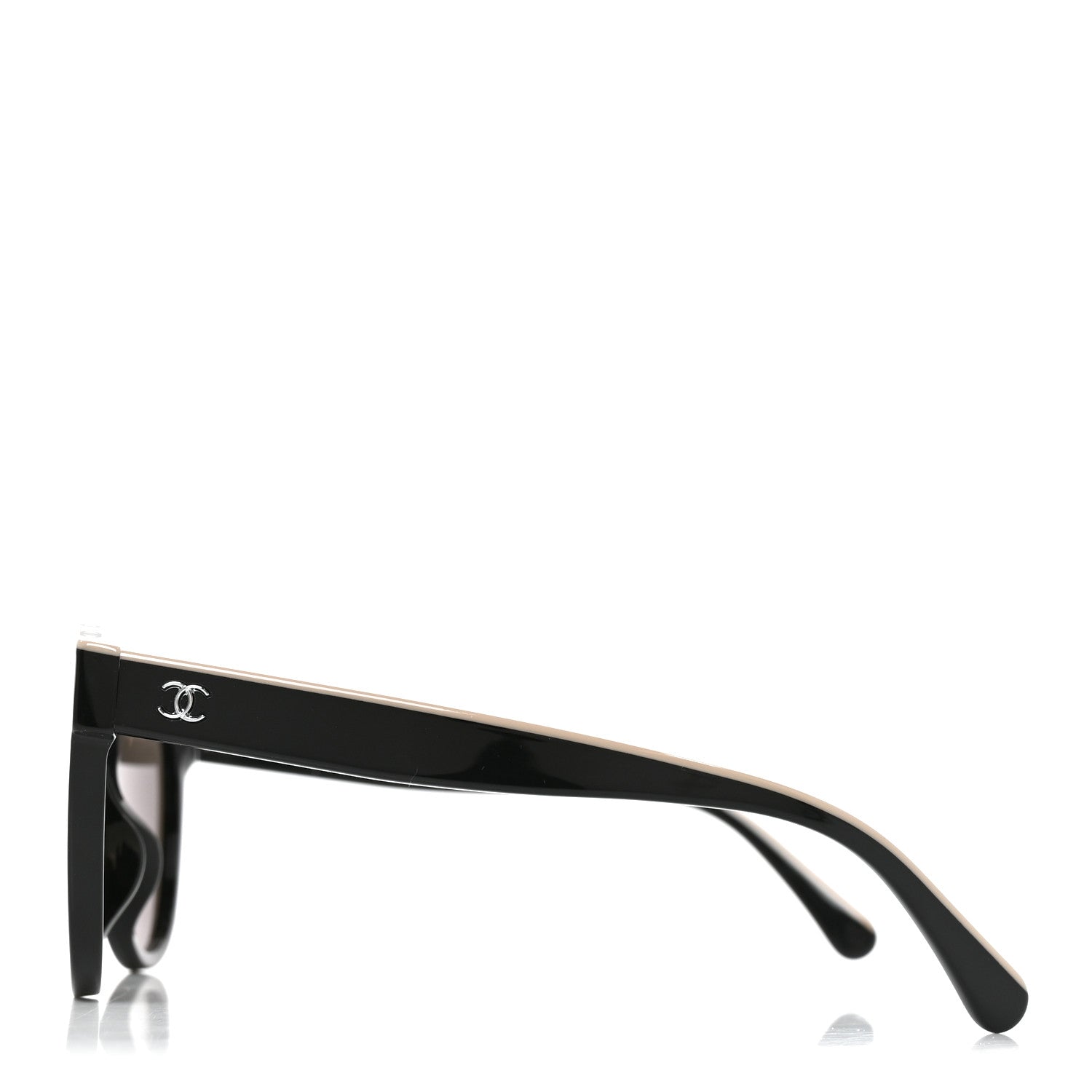 Chanel Acetate CC Butterfly Sunglasses 5414-A Black Beige 4 of 7