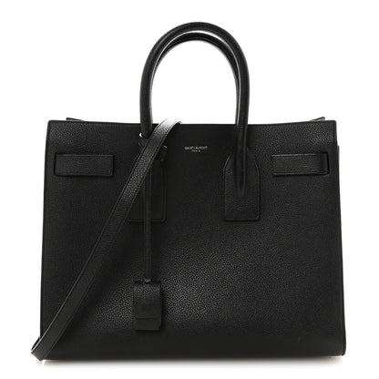 Saint Laurent Grained Calfskin Small Sac De Jour Black 1 of 9
