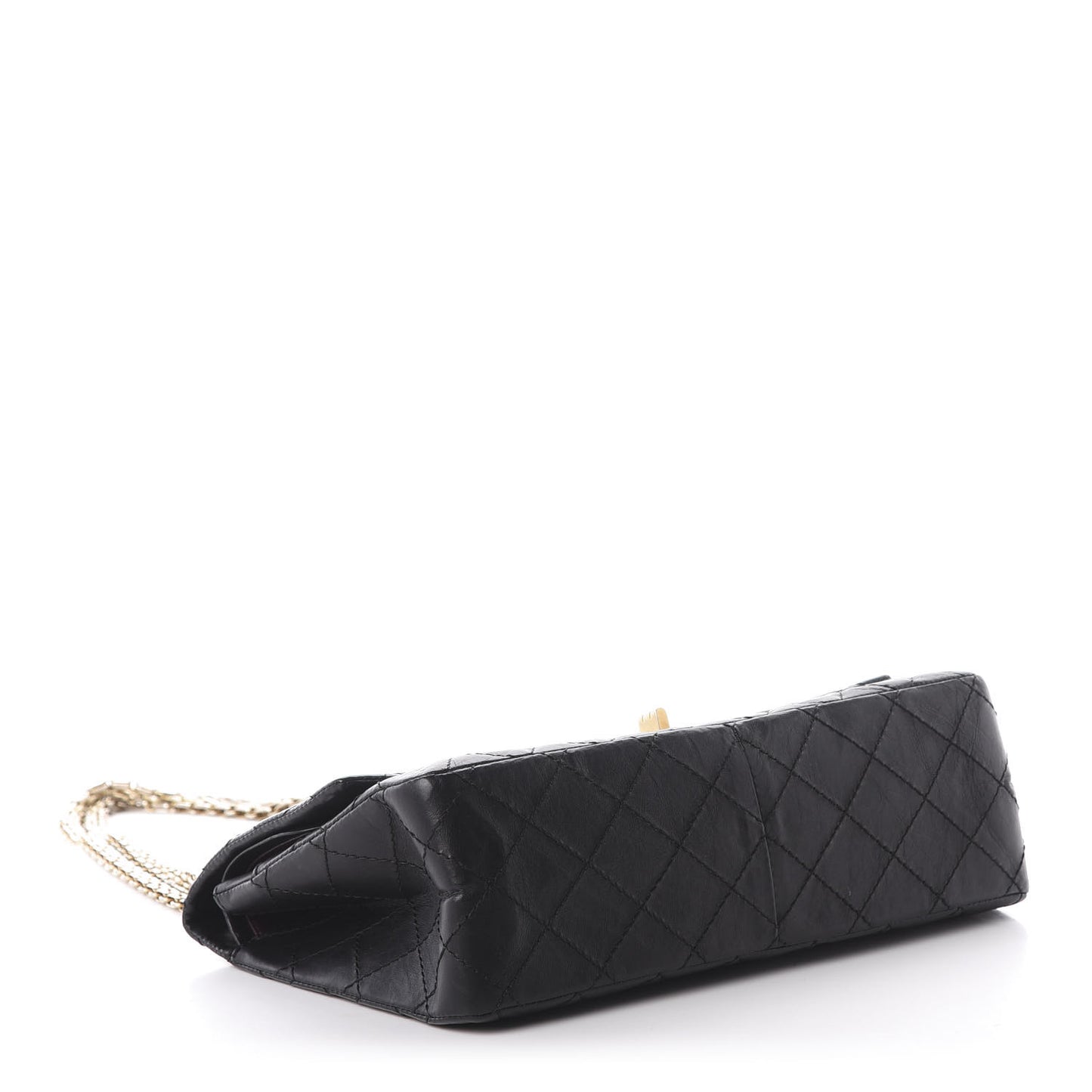 Aged Calfskin Quilted 2.55 Reissue 226 Flap Black
