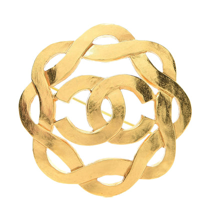 Chanel CC Brooch Gold 1 of 4