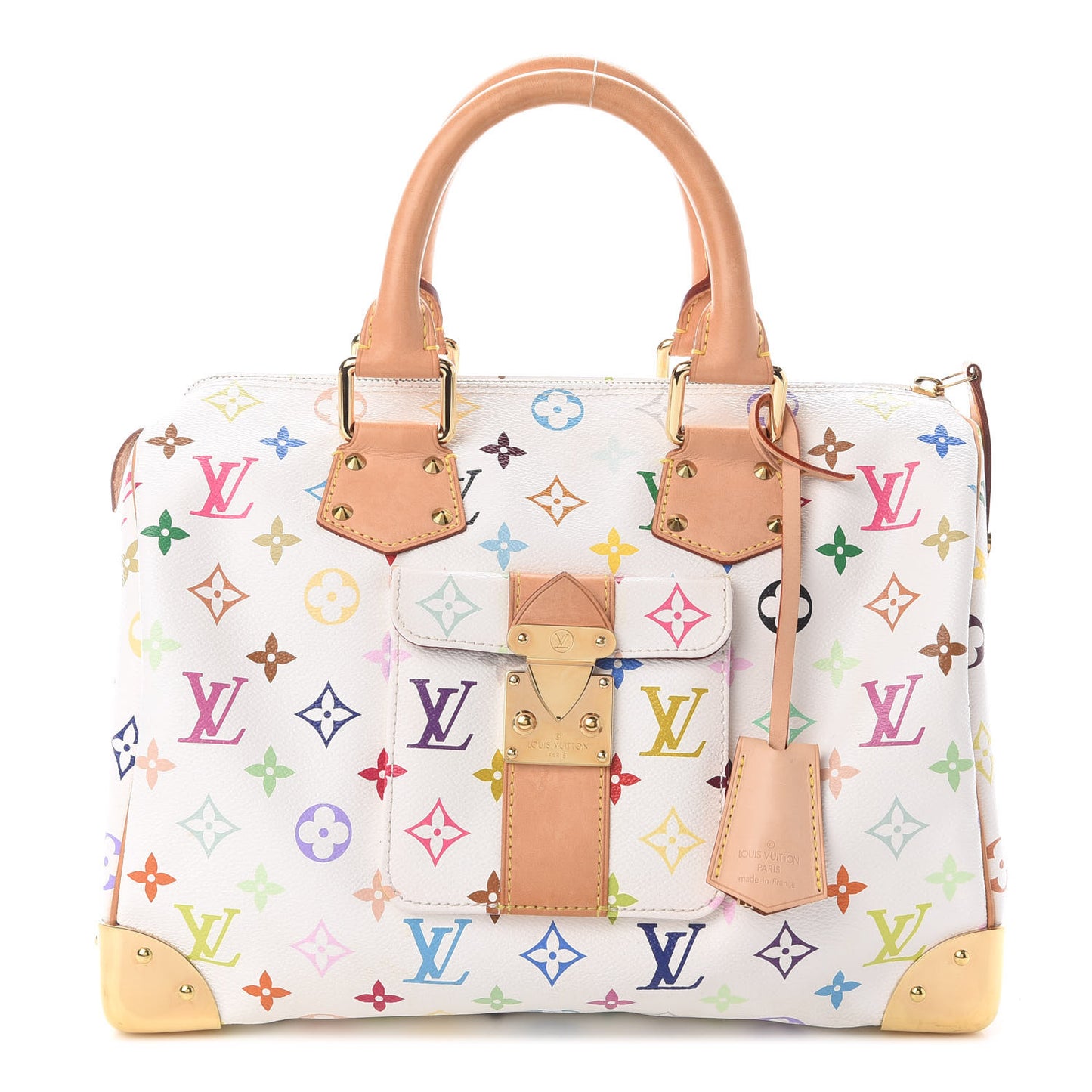 Monogram Multicolor Speedy 30 White