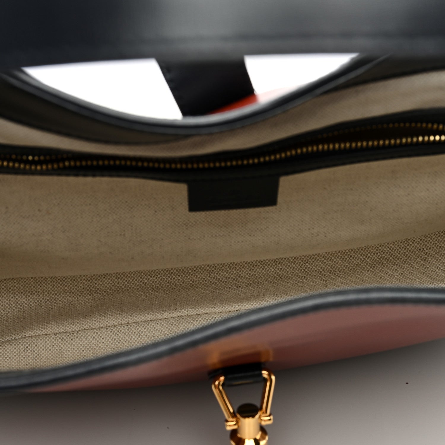 Gucci Boarded Dyana Lux Calfskin Bi-Color Medium Jackie 1961 Hobo Red Mineral Blue 5 of 8
