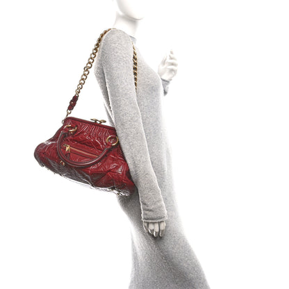 Marc Jacobs Calfskin Quilted Stam Bag Bordeaux 2 of 11