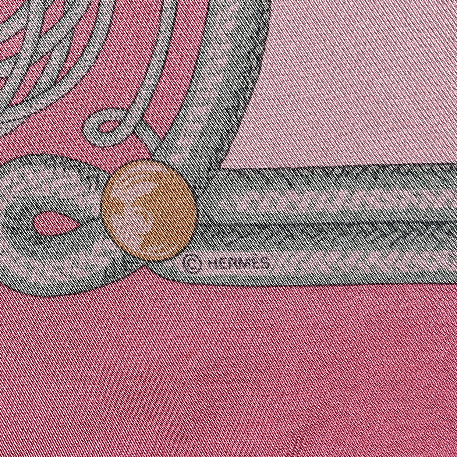 Hermes Silk Dip Dyed Brandebourgs Scarf 90 5 of 7
