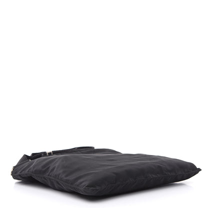 Prada Nylon Flat Messenger Bag Black 4 of 9