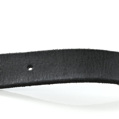 Gucci Calfskin Brass Feline Buckle Belt 100 40 Black 7 of 8