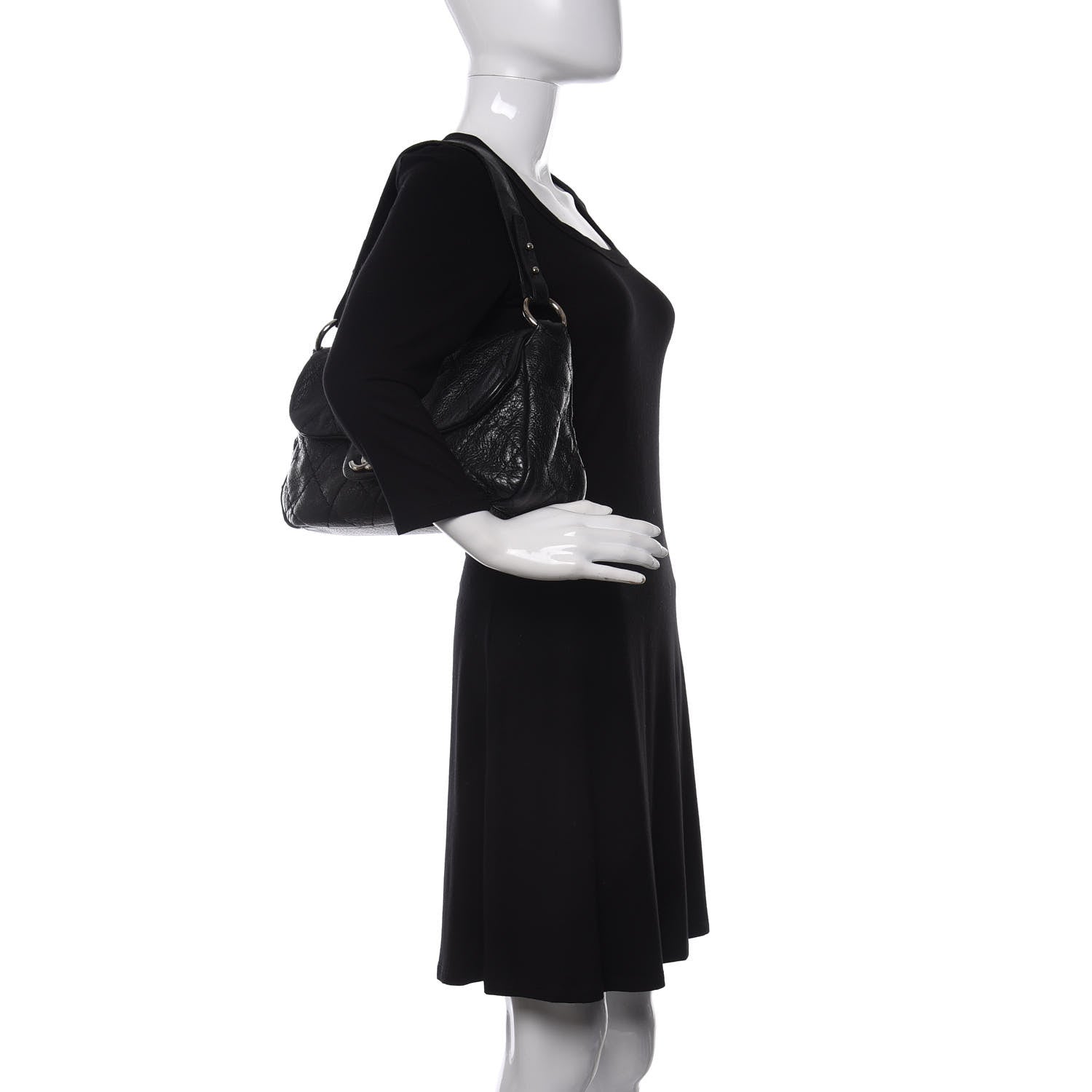 Chanel Glazed Calfskin Stitched On The Road Flap Black 2 of 16
