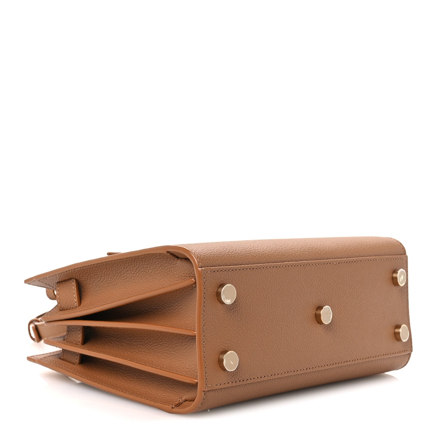 Grained Calfskin Nano Supple Sac De Jour Cinnamon