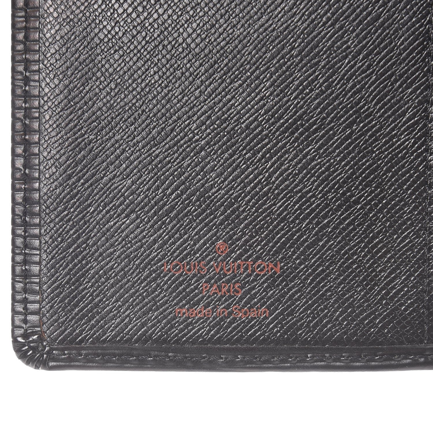 Louis Vuitton Epi Checkbook Cover Black 6 of 7