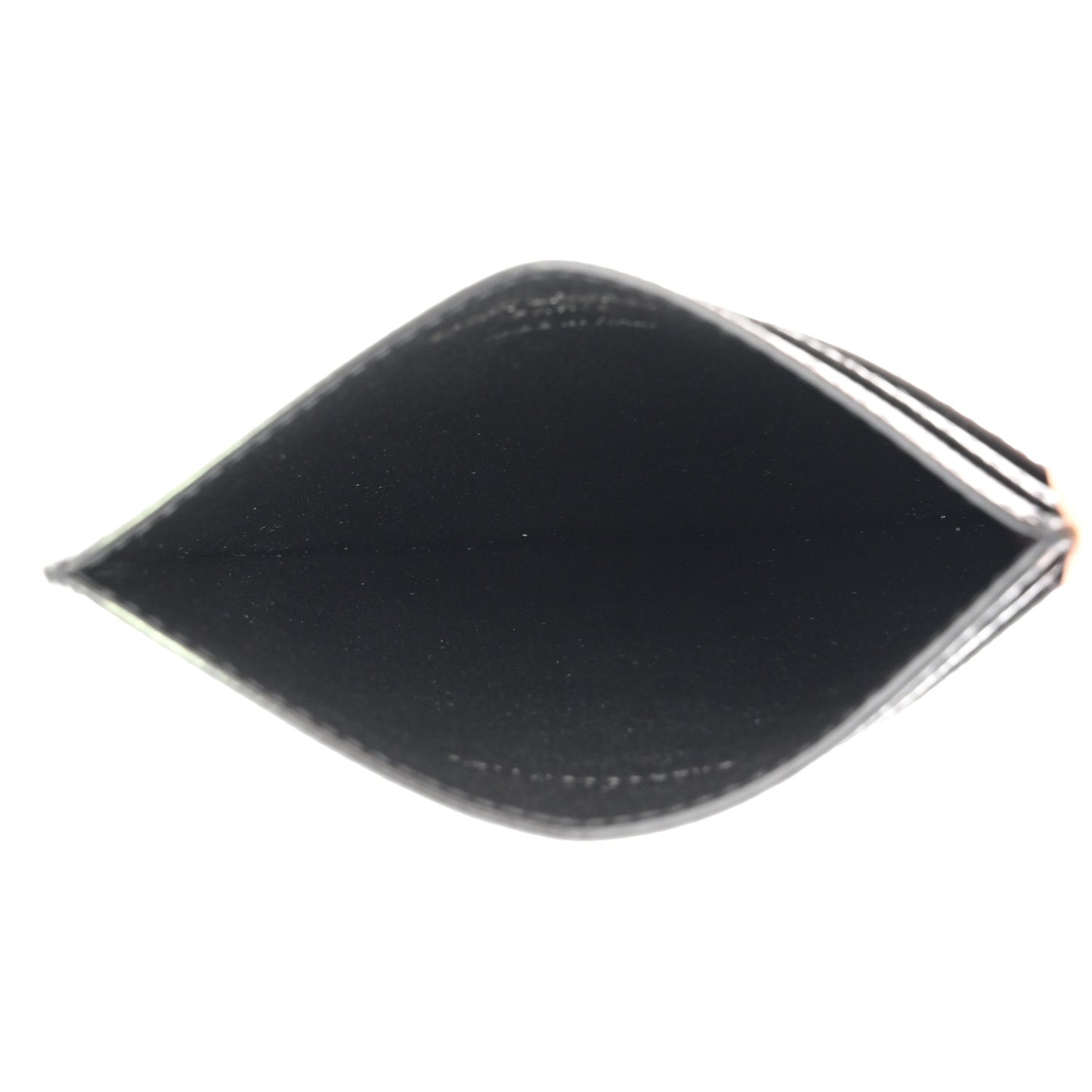 Grain De Poudre Monogram Credit Card Case Black