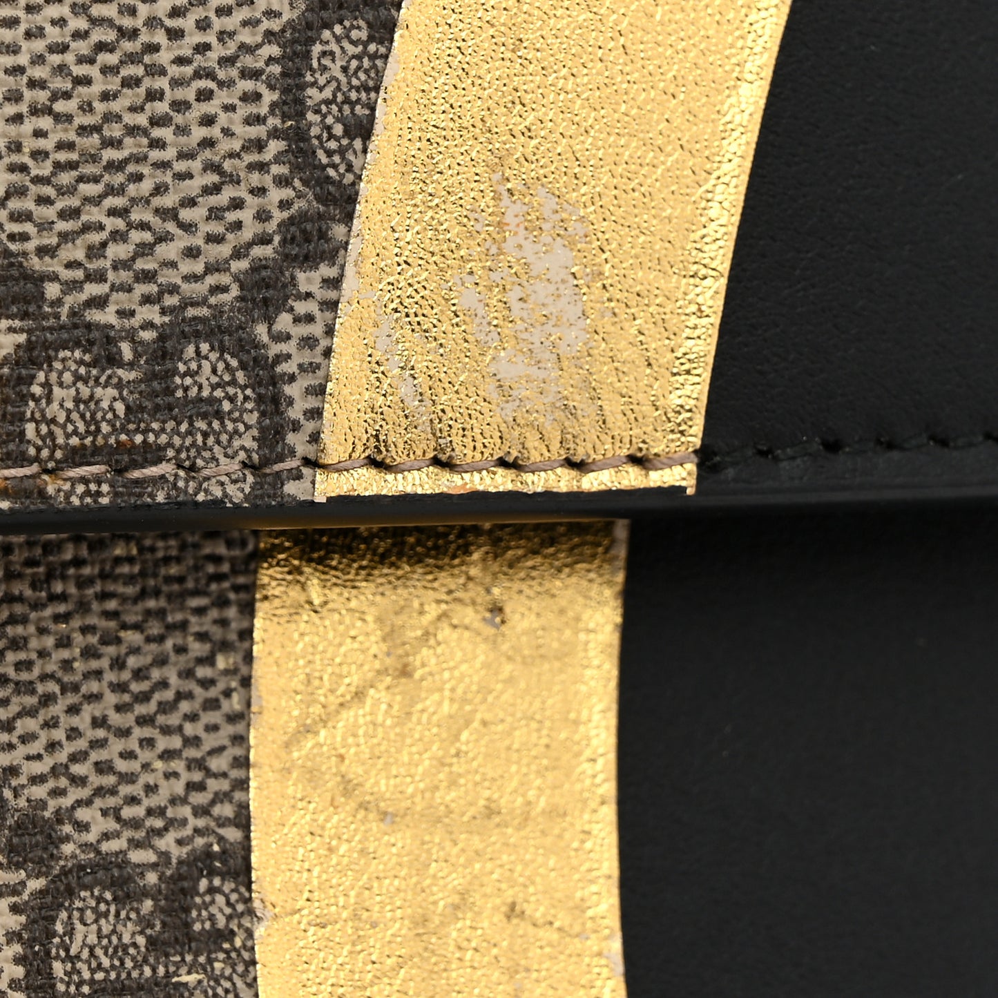 Calfskin GG Supreme Monogram Medium Padlock Shoulder Bag Black Gold