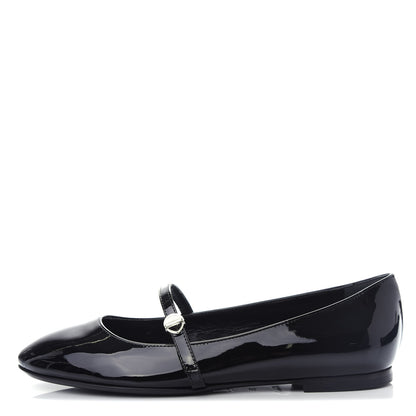 Louis Vuitton Patent Uniformes Ballet Flats 35 Black 1 of 10