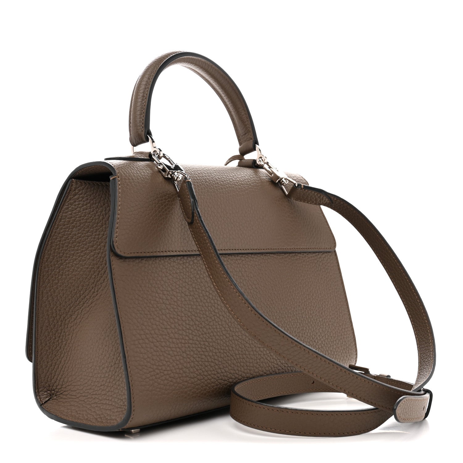 Moynat Taurillon Blush Rejane PM Taupe 3 of 12