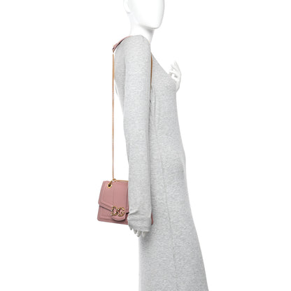 Dolce & Gabbana DOLCE GABBANA Smooth Calfskin Small DG Amore Envelope Bag Pink 2 of 9