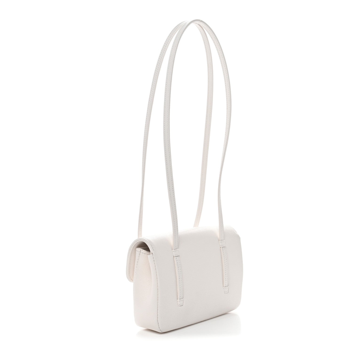 Chanel Shiny Caviar Mini Preppy Coco Shoulder Bag White 1873211