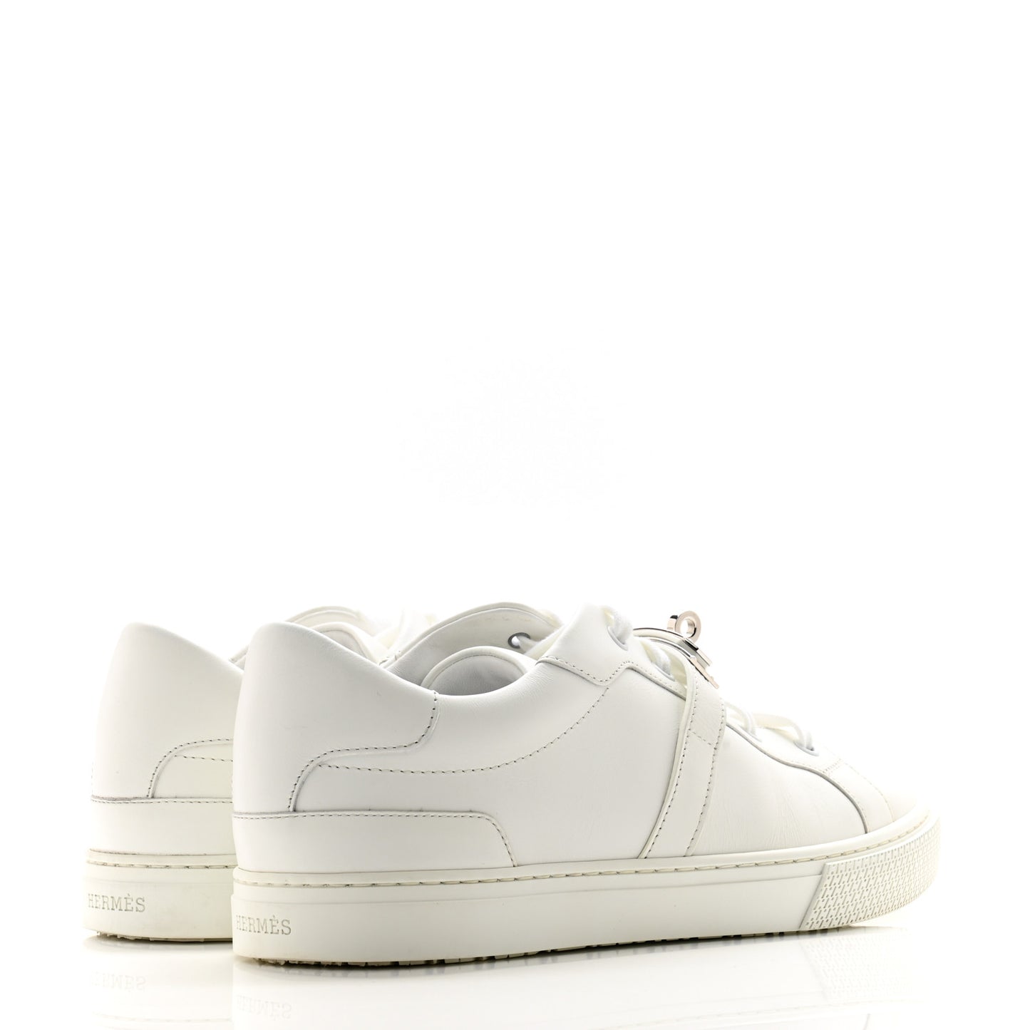 Calfskin Mens Day Sneakers 40.5 White