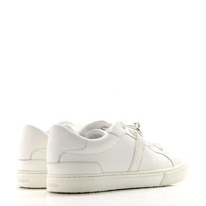 Hermes Calfskin Mens Day Sneakers 40.5 White 4 of 12