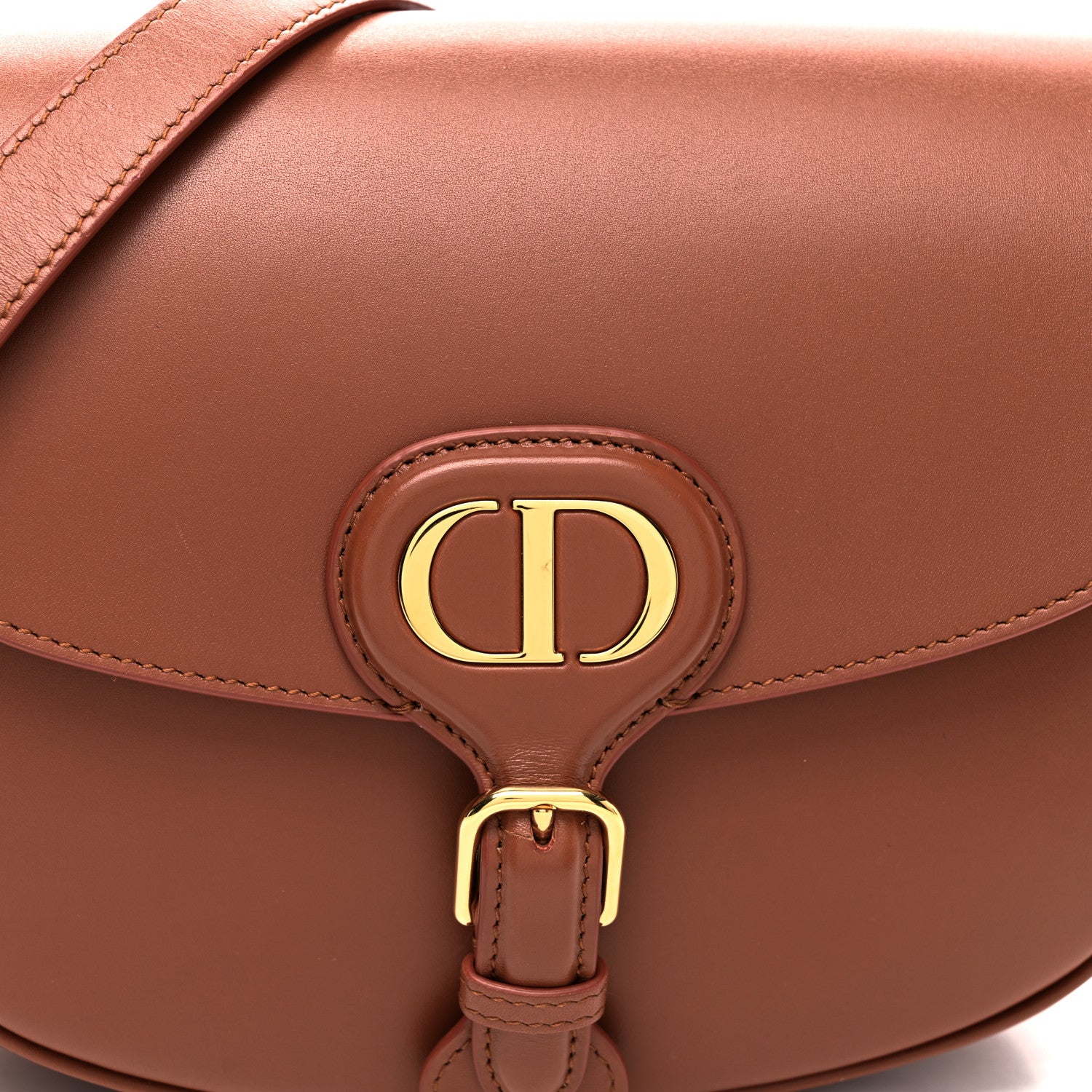 Christian Dior Box Calfskin Medium Bobby Flap Dark Tan 7 of 10
