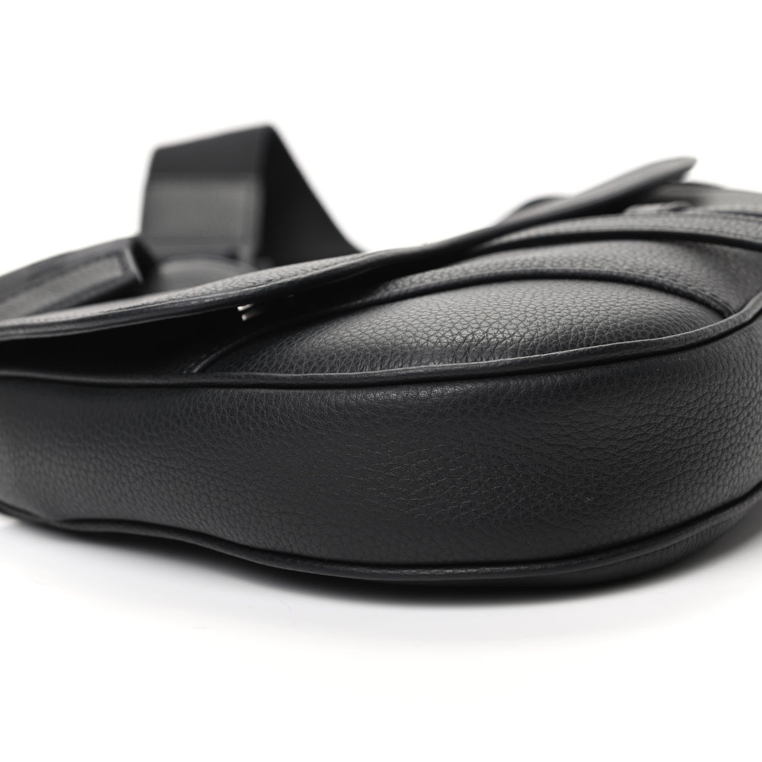 Christian Dior Calfskin Mens Saddle Bag Black 7 of 8