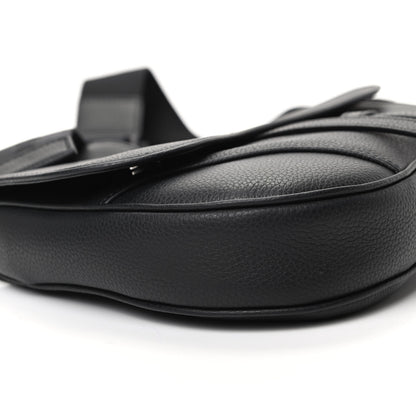 Christian Dior Calfskin Mens Saddle Bag Black 7 of 8