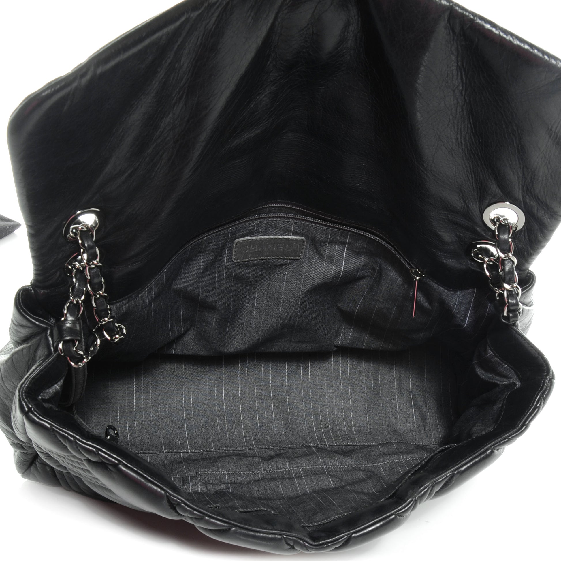 Chanel Lambskin In and Out XL Maxi Flap Black 5 of 8