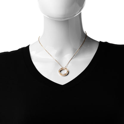 Cartier 18K Yellow Gold Diamond LOVE Paved Necklace 2 of 8
