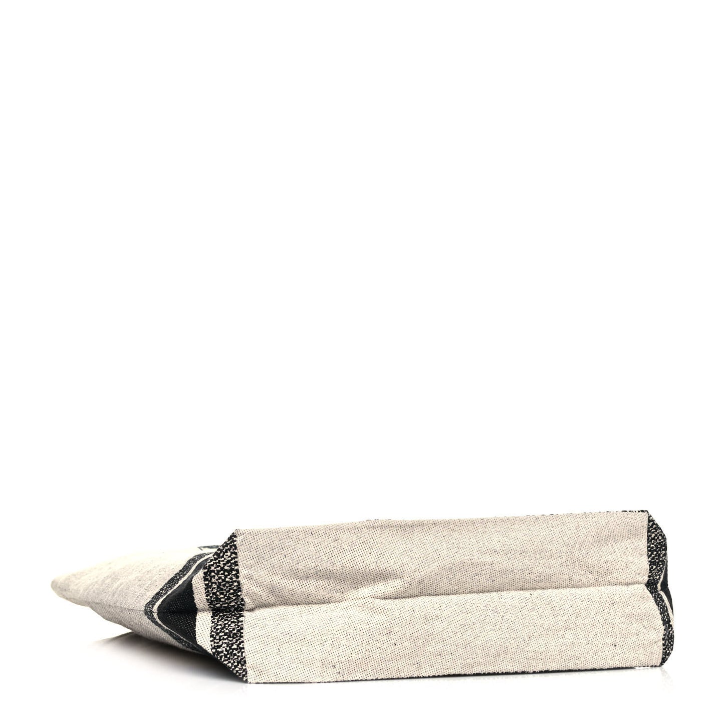 Canvas Print Cruise Tote Ivory Black