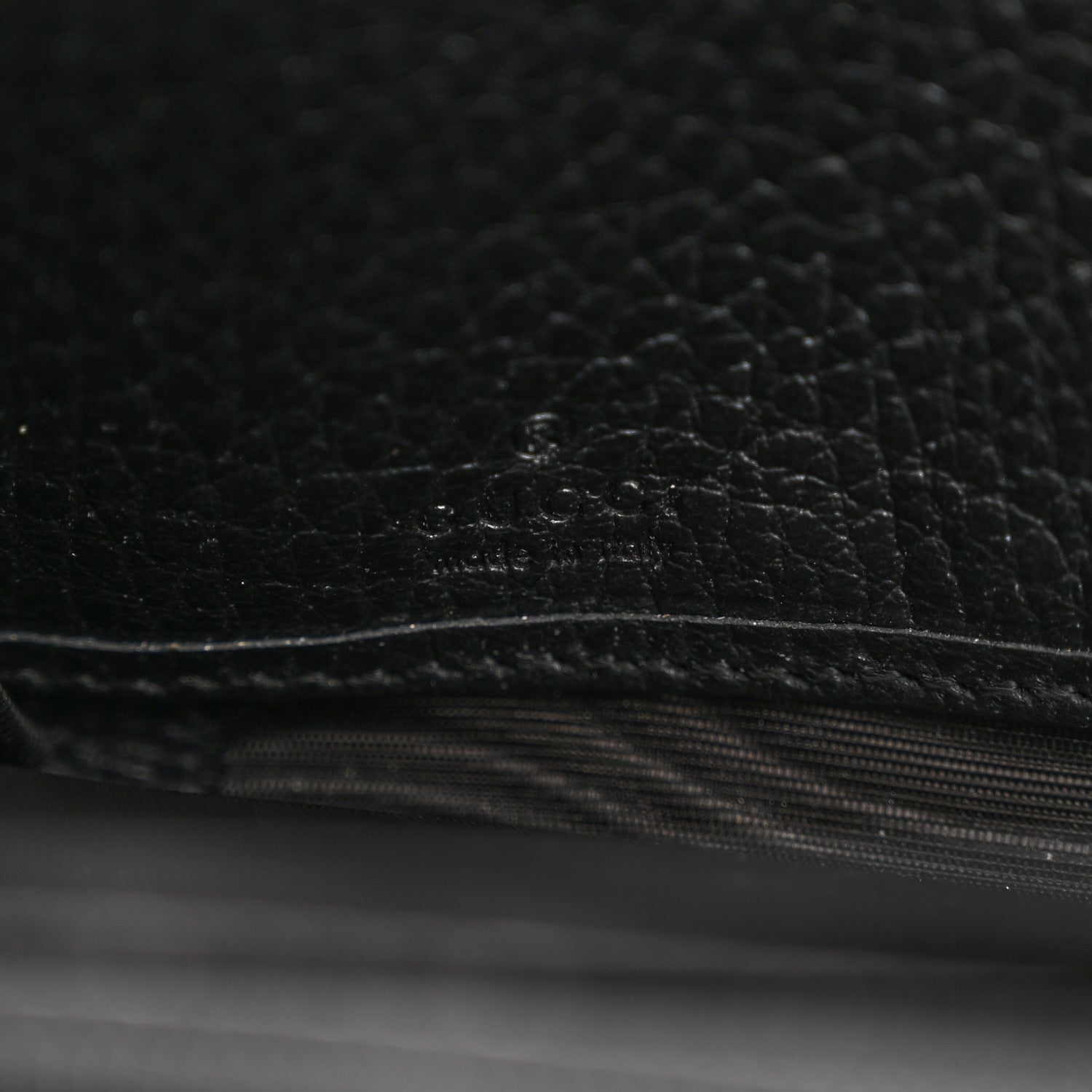 Gucci Dollar Calfskin GG Supreme Monogram GG Marmont Zip Around Wallet Black Beige Ebony 6 of 9