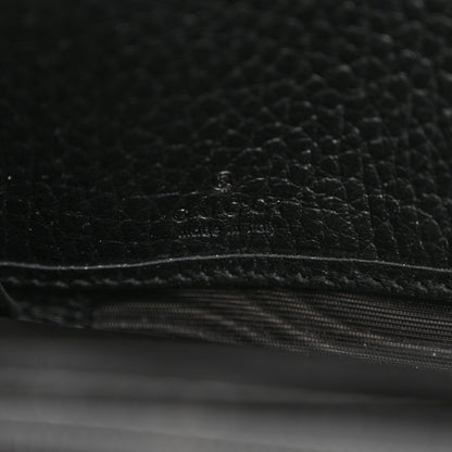Gucci Dollar Calfskin GG Supreme Monogram GG Marmont Zip Around Wallet Black Beige Ebony 6 of 9
