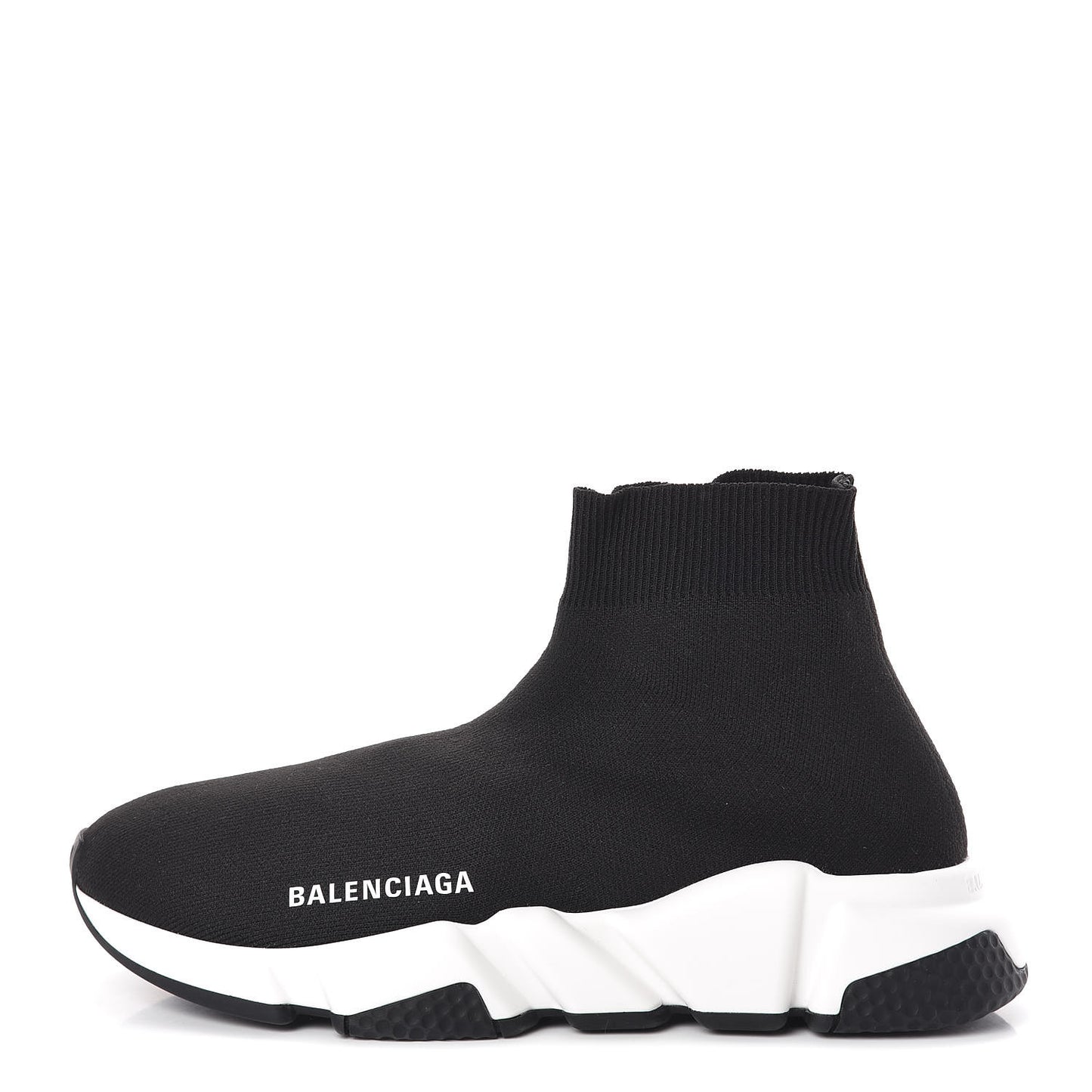 Neoprene Knit Womens Speed Sneakers 37 Black White
