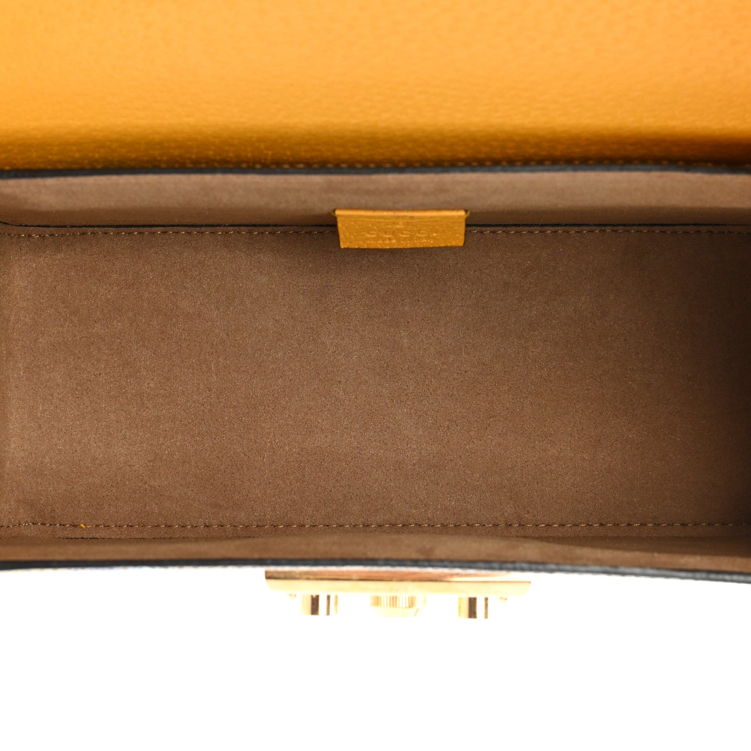 Gucci GG Supreme Monogram Flora Small Padlock Bamboo Shoulder Bag Beige Multicolor Crop 5 of 13