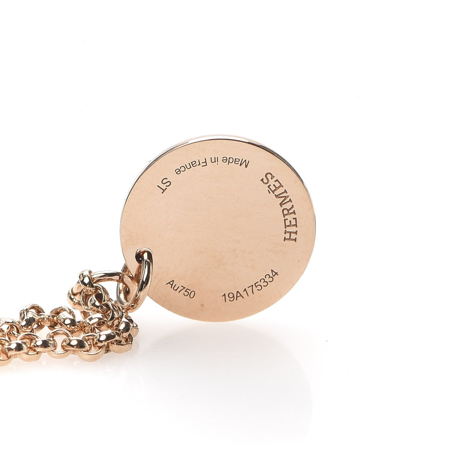 18K Rose Gold Diamond PM Ex-Libris Bracelet ST