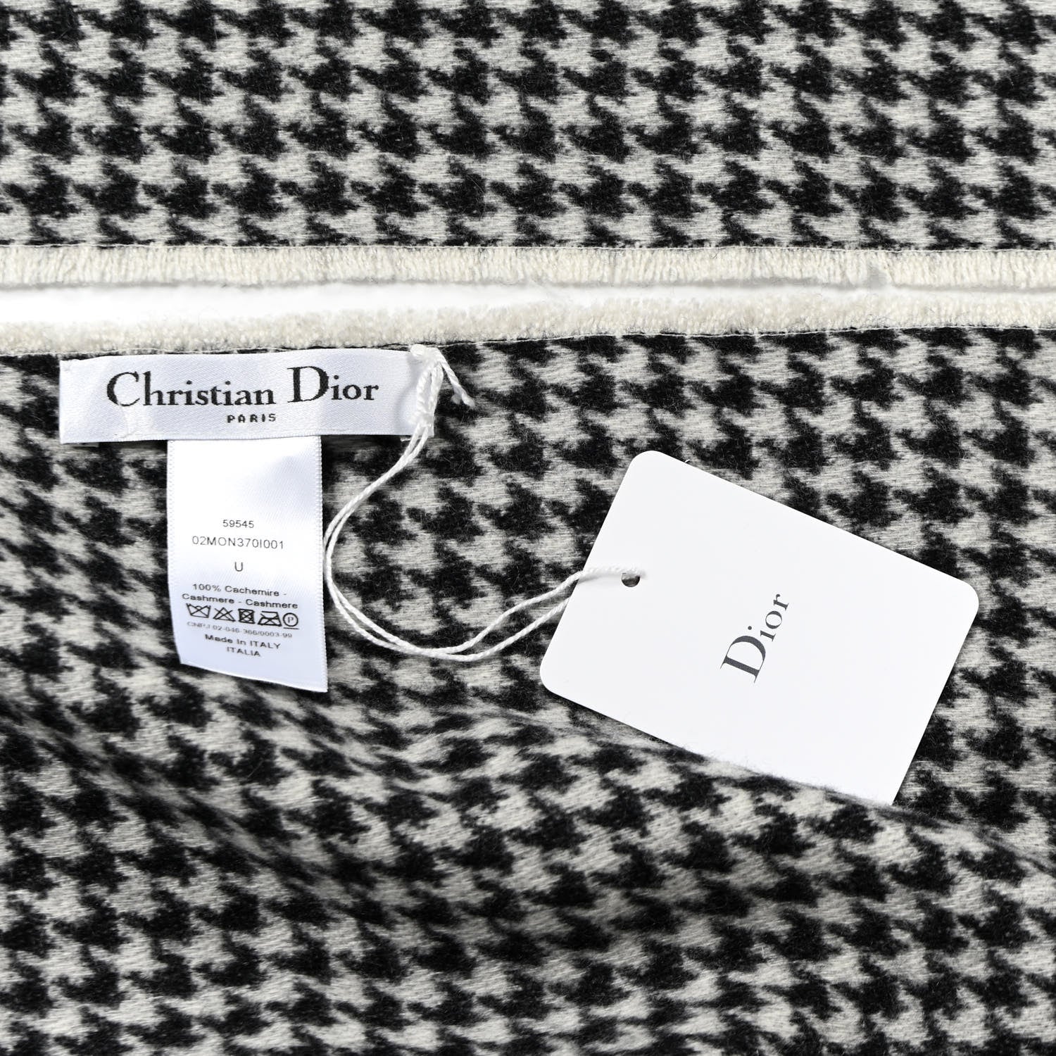 Christian Dior Cashmere 30 Montaigne Poncho White 3 of 3