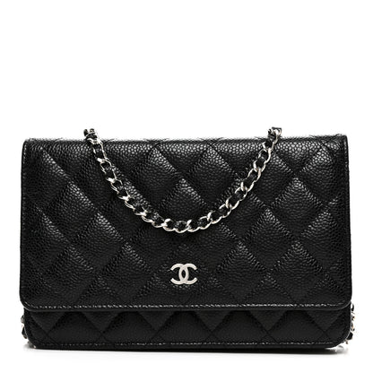 Chanel Caviar Quilted Wallet on Chain WOC Black 1 of 11