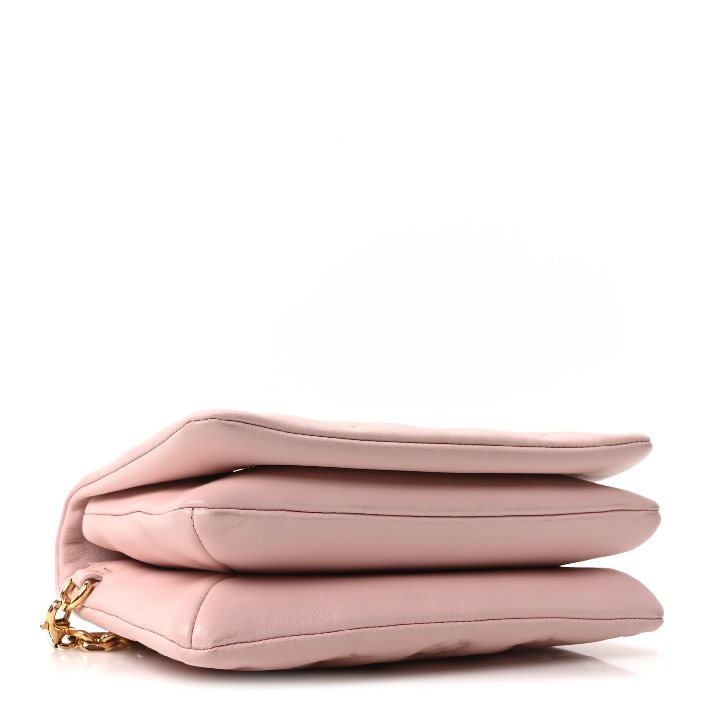 Lambskin Embossed Monogram Pochette Coussin Rose