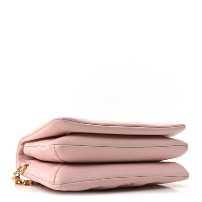 Louis Vuitton Lambskin Embossed Monogram Pochette Coussin Rose 4 of 9