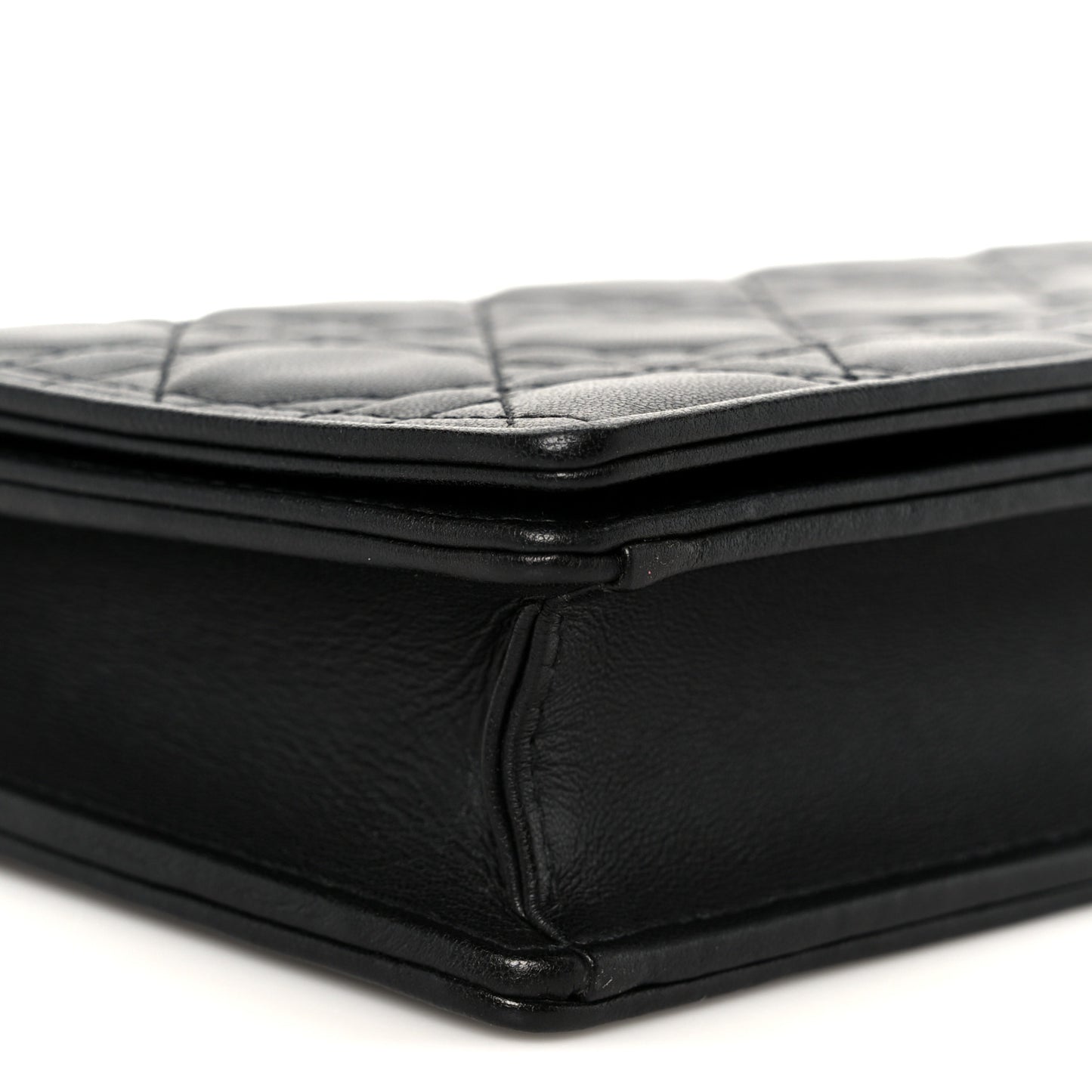 Lambskin Cannage Lady Dior Pouch Black