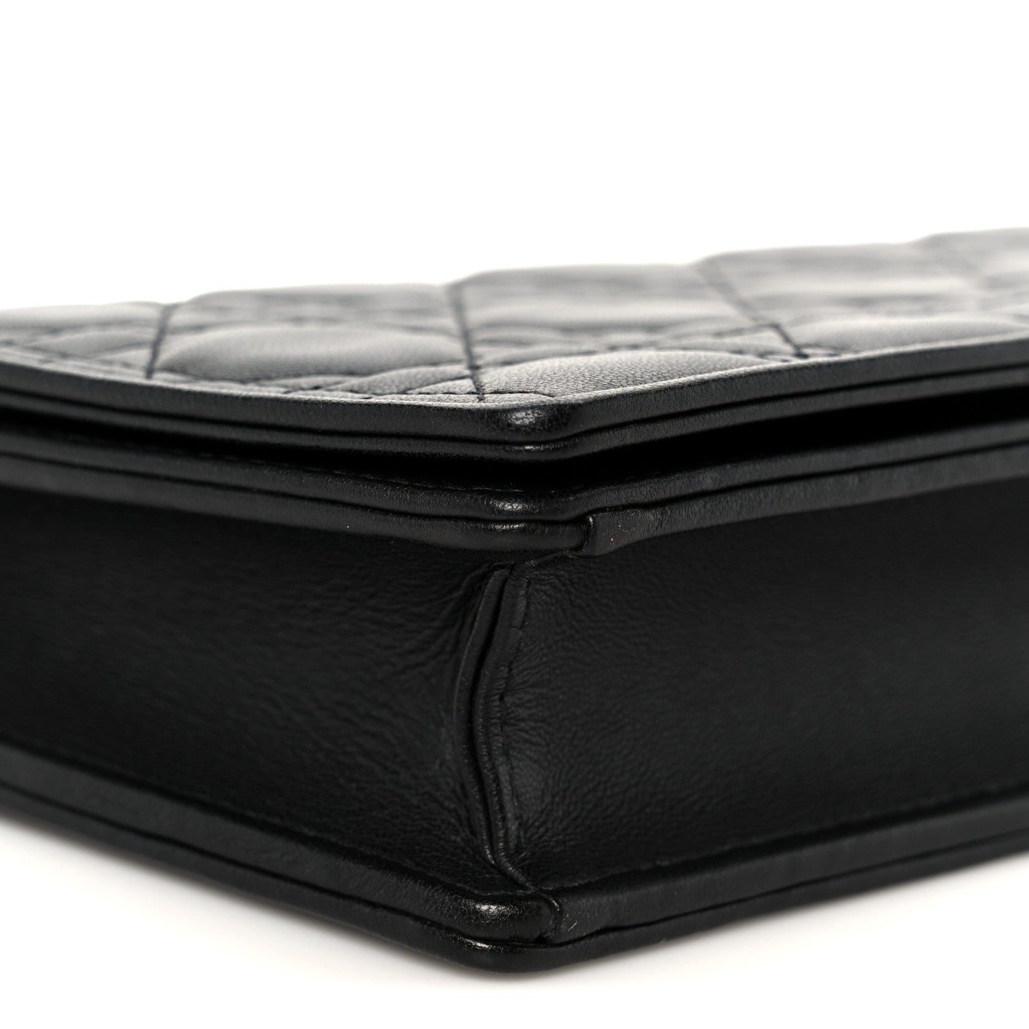 Christian Dior Lambskin Cannage Lady Dior Pouch Black 15 of 16