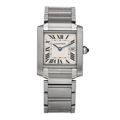 Cartier Stainless Steel 25mm Tank Francaise Quartz Watch 1 of 5