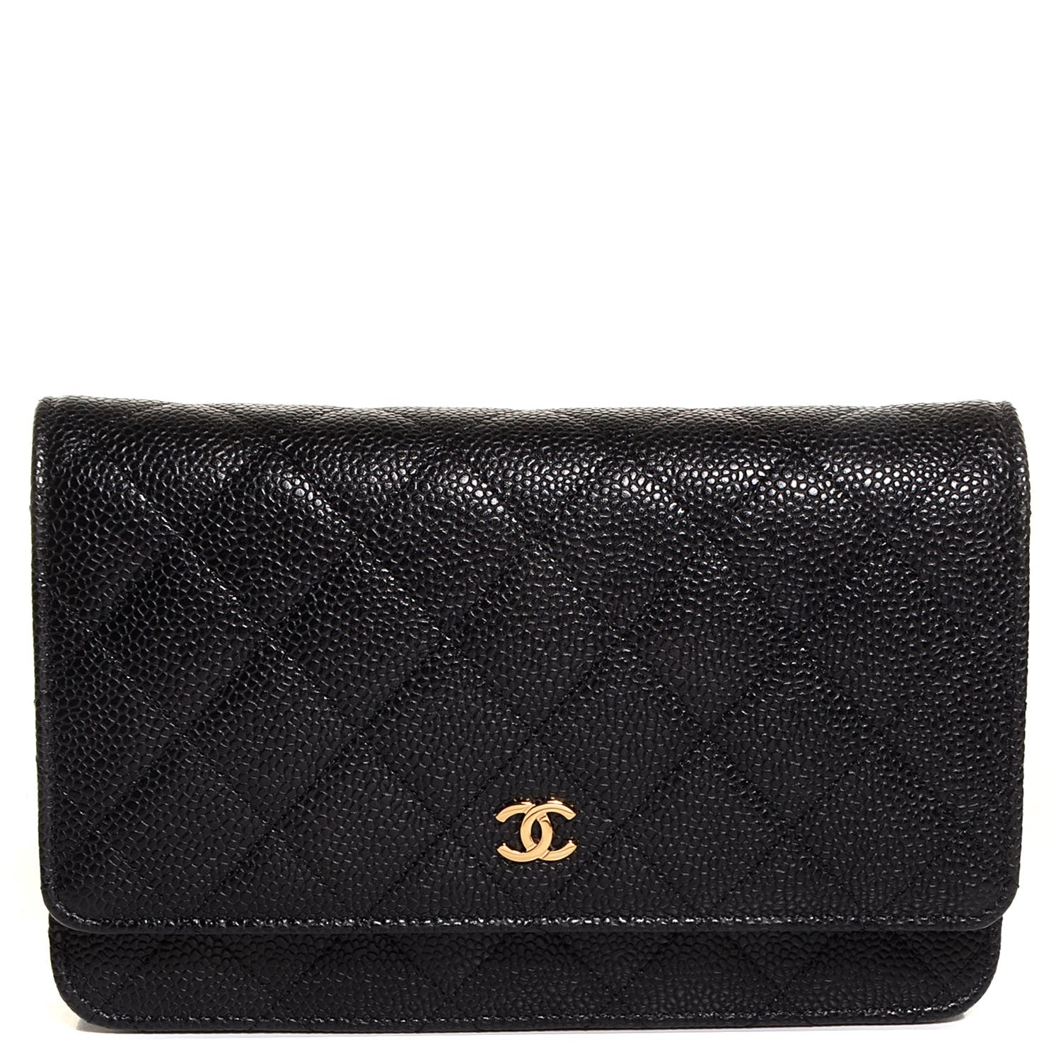 Chanel Caviar Quilted Wallet On Chain WOC Black 1 of 8