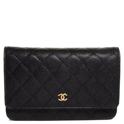 Chanel Caviar Quilted Wallet On Chain WOC Black 1 of 8