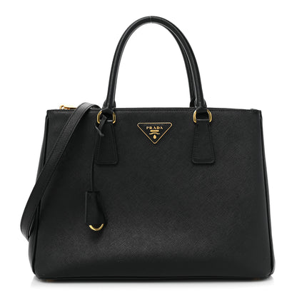 Prada Saffiano Medium Galleria Double Zip Tote Black 1 of 22