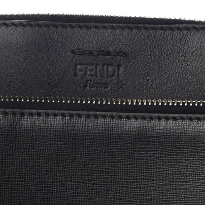 Fendi Vitello Elite Flamingo Messenger Bag Black 8 of 11