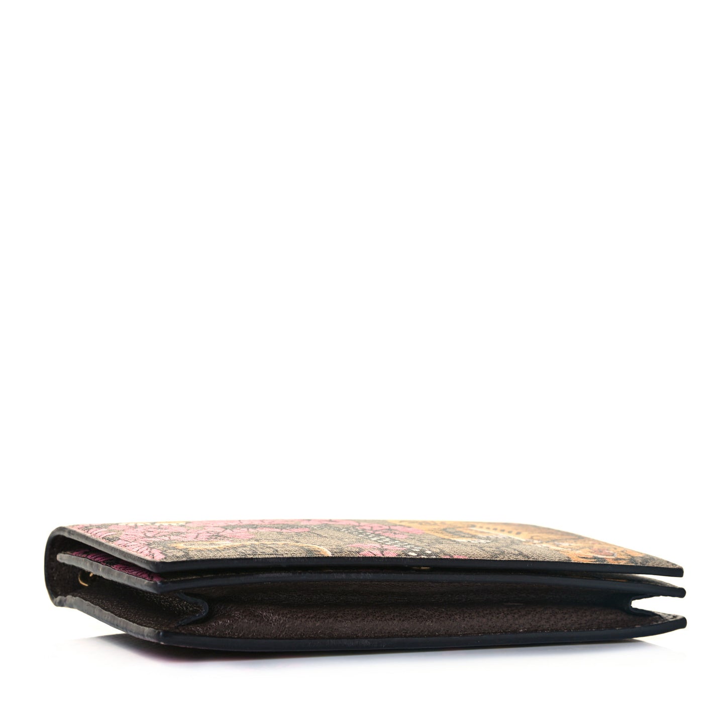 GG Supreme Monogram Bengal Chain Wallet Beige Pink