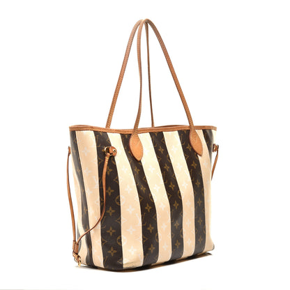 Louis Vuitton Monogram Rayures Neverfull MM 3 of 9