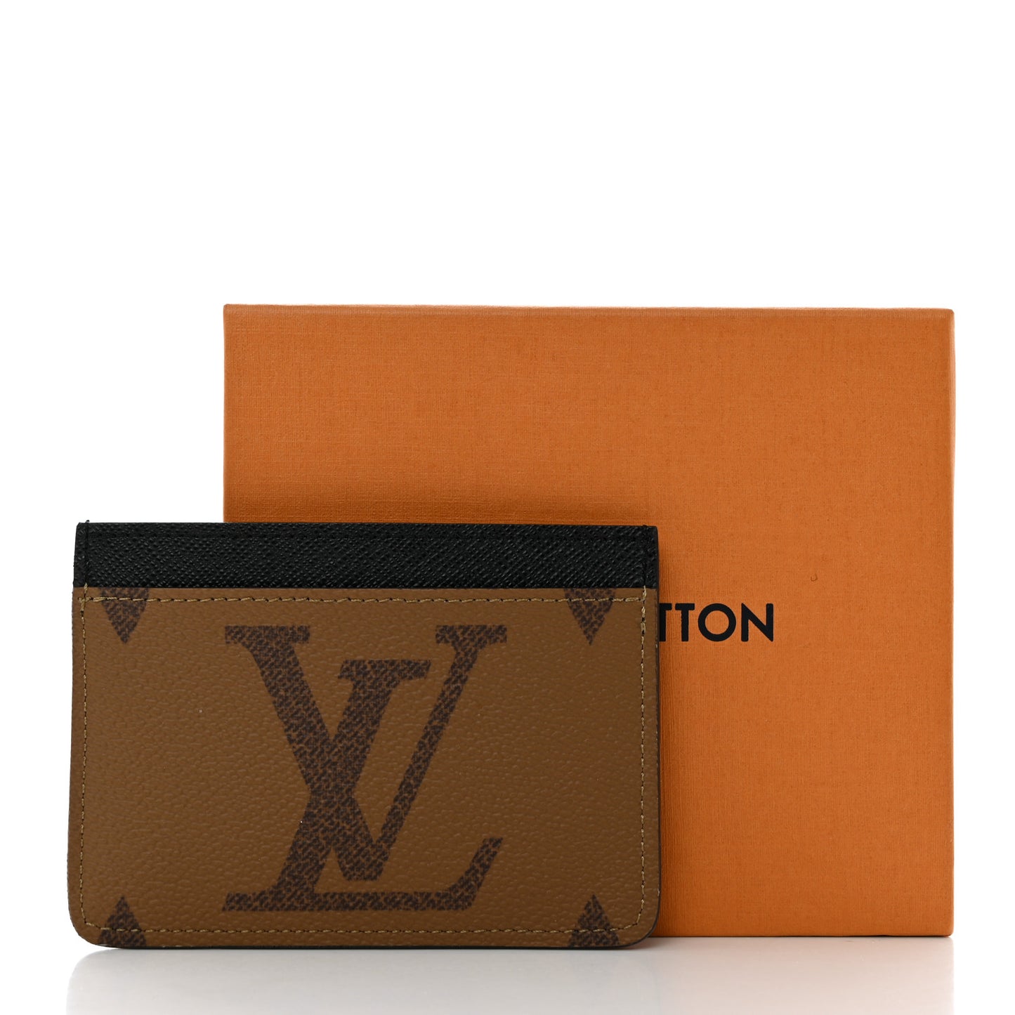 Reverse Monogram Side Up Card Holder