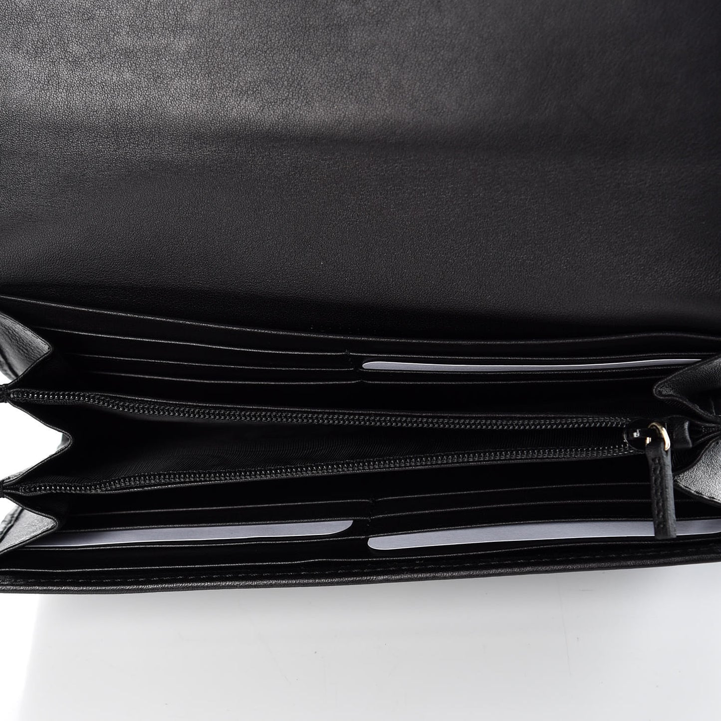 Soft Microguccissma Dice Continental Flap Wallet Black