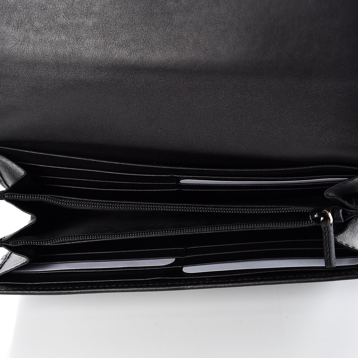Gucci Soft Microguccissma Dice Continental Flap Wallet Black 7 of 9