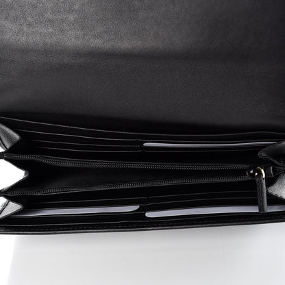 Gucci Soft Microguccissma Dice Continental Flap Wallet Black 7 of 9